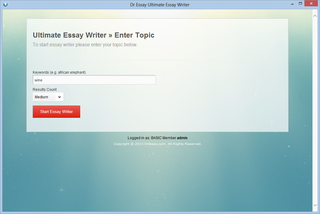 change essay software